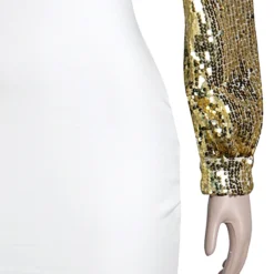 Autumn New Sequin Decor Stretch Backless Elegant Fishtail Maxi Dress Wholesale Cut Out Dresses -Plus-Size Dresses Sales Store AA001157 10