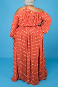 Autumn Dot Batch Printing Plus Size L-4XL New Stylish Inelastic Loose Casual Maxi Dress Wholesale 16 Autumn Dot Batch Printing Plus Size L-4XL New Stylish Inelastic Loose Casual Maxi Dress Wholesale -Plus-Size Dresses Sales Store AA002143 3