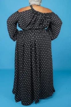 Autumn Dot Batch Printing Plus Size L-4XL New Stylish Inelastic Loose Casual Maxi Dress Wholesale 19 Autumn Dot Batch Printing Plus Size L-4XL New Stylish Inelastic Loose Casual Maxi Dress Wholesale -Plus-Size Dresses Sales Store AA002143 6