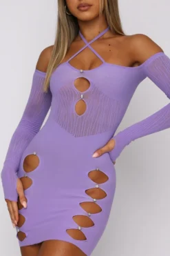 Spring New 5 Colors Stretch See Through Mesh Spliced Rhinestone Hollow Halter-neck Lace-up Thumb Hole Long Sleeves Bodycon Sexy Mini Dress Wholesale -Plus-Size Dresses Sales Store AA006604 14