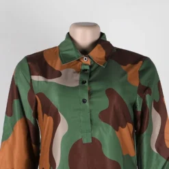 M-3XL Plus Size Lapel Camo Printing Inelastic Casual Midi Dress Wholesale Plus-Size Dresses -Plus-Size Dresses Sales Store AA010582 7