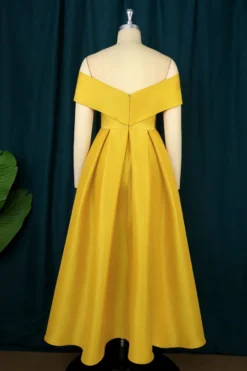 S-4XL Plus Size Slight stretch Off-shoulder Zip-up Bow Tie Sexy Midi Dress Wholesale Plus-Size Dresses -Plus-Size Dresses Sales Store AA010887 12