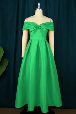 S-4XL Plus Size Slight stretch Off-shoulder Zip-up Bow Tie Sexy Midi Dress Wholesale Plus-Size Dresses -Plus-Size Dresses Sales Store AA010887 3