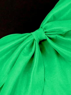 S-4XL Plus Size Slight stretch Off-shoulder Zip-up Bow Tie Sexy Midi Dress Wholesale Plus-Size Dresses -Plus-Size Dresses Sales Store AA010887 6