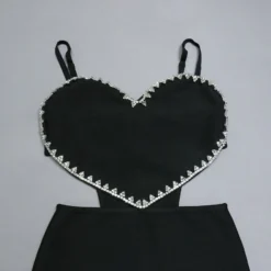 High stretch Sling Rhinestone Zip-up Hollow Solid Color Sexy Hot Mini Dress Wholesale -Plus-Size Dresses Sales Store AA011027 8