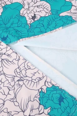 Casual Plus Size Slight Stretch Flower Batch Printing Hollow Slit Midi Dress Wholesale Cut Out Dresses -Plus-Size Dresses Sales Store AA013412 10