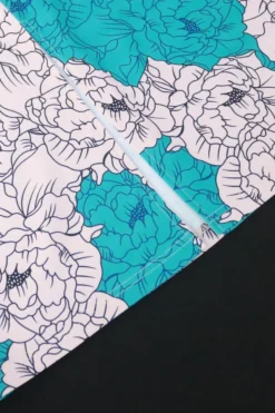 Casual Plus Size Slight Stretch Flower Batch Printing Hollow Slit Midi Dress Wholesale Cut Out Dresses -Plus-Size Dresses Sales Store AA013412 9