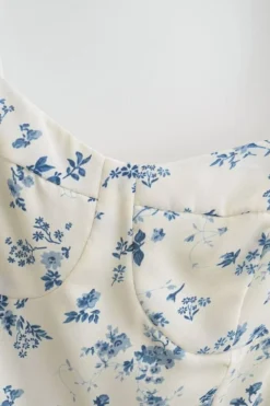 Sexy Non-stretch Floral Batch Printing Lace-up Sling Mini Dress(size Run Small) Wholesale -Plus-Size Dresses Sales Store AA014869 7