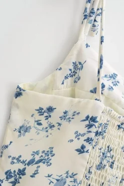 Sexy Non-stretch Floral Batch Printing Lace-up Sling Mini Dress(size Run Small) Wholesale -Plus-Size Dresses Sales Store AA014869 8