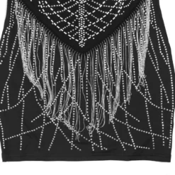 Sexy Plus Size Slight stretch Sling Slim Rhinestone Tassel Mini Dress Wholesale Tank & Cami Dresses -Plus-Size Dresses Sales Store AA017010 1701851664391 15