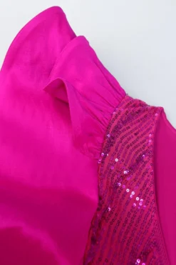 Sexy Plus Size Slight Stretch Ruffle Decor V-neck Sequin Slim Maxi Dress Wholesale Plus-Size Dresses -Plus-Size Dresses Sales Store AA017015 6