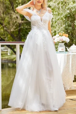 Elegant Plus Size Non-stretch Embroidery Zip-up Maxi Evening Dress Wholesale