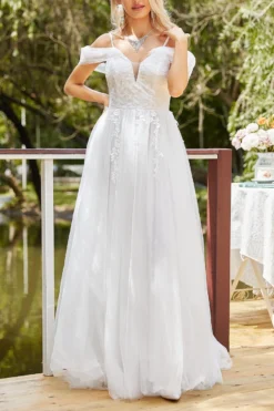 Elegant Plus Size Non-stretch Embroidery Zip-up Maxi Evening Dress Wholesale -Plus-Size Dresses Sales Store AA017076 3