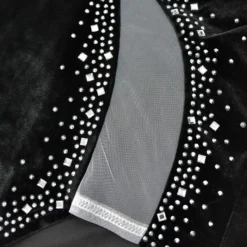 Sexy Plus Size Slight stretch Patchwork Slim Rhinestone Mini Dress(with Gloves) Wholesale Plus-Size Dresses -Plus-Size Dresses Sales Store AA018850 18