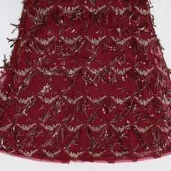 Sexy Plus Size Slight stretch Padded Mesh Sequins Tassel Sling Maxi Dress Wholesale -Plus-Size Dresses Sales Store AA019649 14