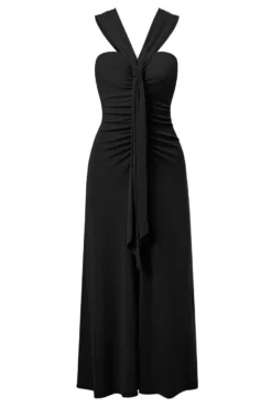 Sexy Slight Stretch 3-color Trade Ribbon Smocked Midi Dress(with Ribbon) Wholesale Tank & Cami Dresses -Plus-Size Dresses Sales Store AA019653 16