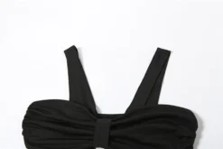 Sexy Slight Stretch Solid Color Hollow Backless Slit Maxi Dress Wholesale -Plus-Size Dresses Sales Store AA020239 8