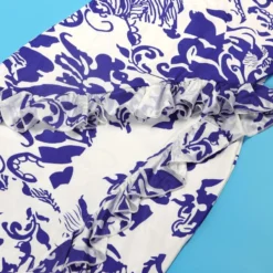 Sexy Plus Size Slight Stretch Ruffle Decor Brunch Batch Printing Maxi Dress Wholesale Tank & Cami Dresses -Plus-Size Dresses Sales Store AA020864 10