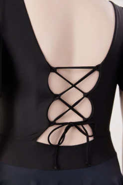 L-5XL Plus Size Butterfly Fixed Printing Padded Lace Up Hollow Crossed Sling Panties Lining Spliced Ruffle Stylish Dress Style Tankini Wholesale -Plus-Size Dresses Sales Store BA006244 1714274987271 11