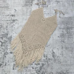 Sexy 2 Colors Hollow Crochet Tassel Halter-neck Dress Cover-ups(only Dress) Wholesale Cover-ups -Plus-Size Dresses Sales Store BA009748 7