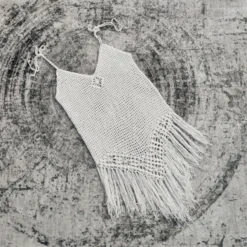 Sexy 2 Colors Hollow Crochet Tassel Halter-neck Dress Cover-ups(only Dress) Wholesale Cover-ups -Plus-Size Dresses Sales Store BA009748 8