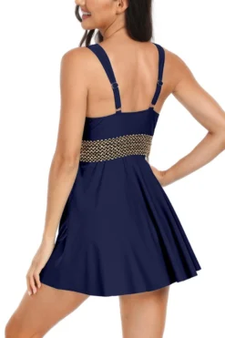 Sexy Plus Size 5 Colors Padded Backless Sling Dress Style Tankini Set Wholesale Tankini Sets -Plus-Size Dresses Sales Store BA013470 11