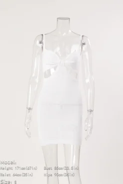 Sexy Stretch Sling Hollow Slim Solid Beach Mini Dress Cover-up Size Run Small Wholesale -Plus-Size Dresses Sales Store BA016177 1717120124714 7