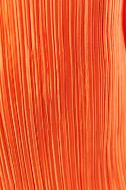 Autumn New 3 Colors Slight Stretch Long Sleeve Pleated Stylish Casual Slim Midi Dress Wholesale -Plus-Size Dresses Sales Store aa009849 orange s 6