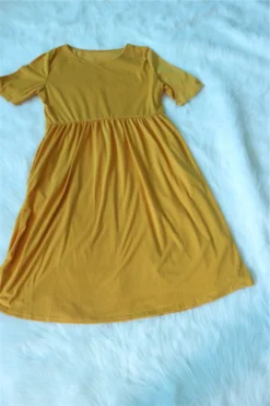 Oversize Solid Color Stretch Loose Stylish Simple Casual Dress Wholesale Casual Dresses -Plus-Size Dresses Sales Store b22246 11