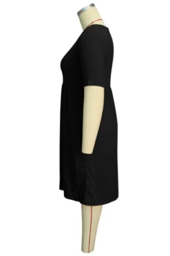 Oversize Solid Color Stretch Loose Stylish Simple Casual Dress Wholesale Casual Dresses -Plus-Size Dresses Sales Store b22246 6