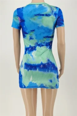 Plus Size Stylish Summer Sexy Tie Dye Batch Printing Knotted Irregular Mini Dress#2# Wholesale Plus-Size Dresses 11 Plus Size Stylish Summer Sexy Tie Dye Batch Printing Knotted Irregular Mini Dress#2# Wholesale Plus-Size Dresses -Plus-Size Dresses Sales Store b23612 3