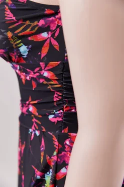 S-2XL Plus Size New Padded Flower & Leaf Batch Printing Split Backless Dress Style Sexy Two-piece Swimsuit Wholesale Two-Piece -Plus-Size Dresses Sales Store ba004046 xl 5